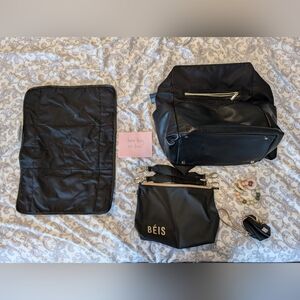 Beís Diaper Backpack in Black